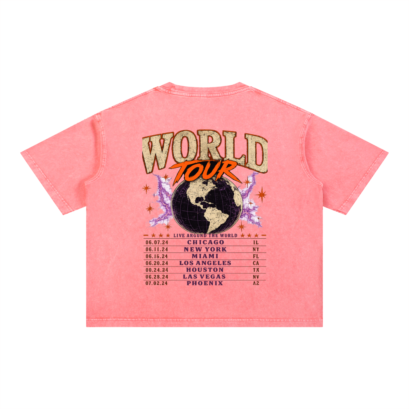 World Tour Members Only Mineral Wash Tee