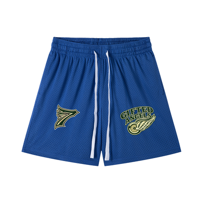 Gifted Angels Drawstring Basketball Shorts