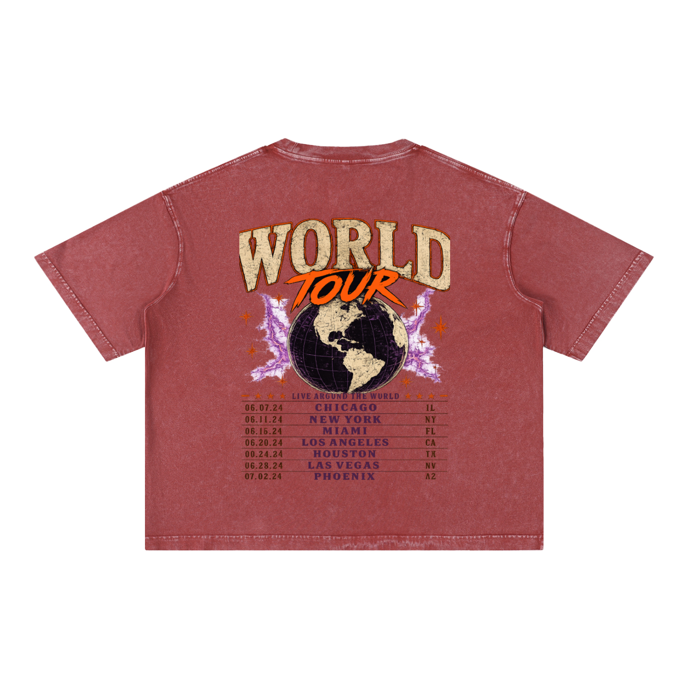 World Tour Members Only Mineral Wash Tee