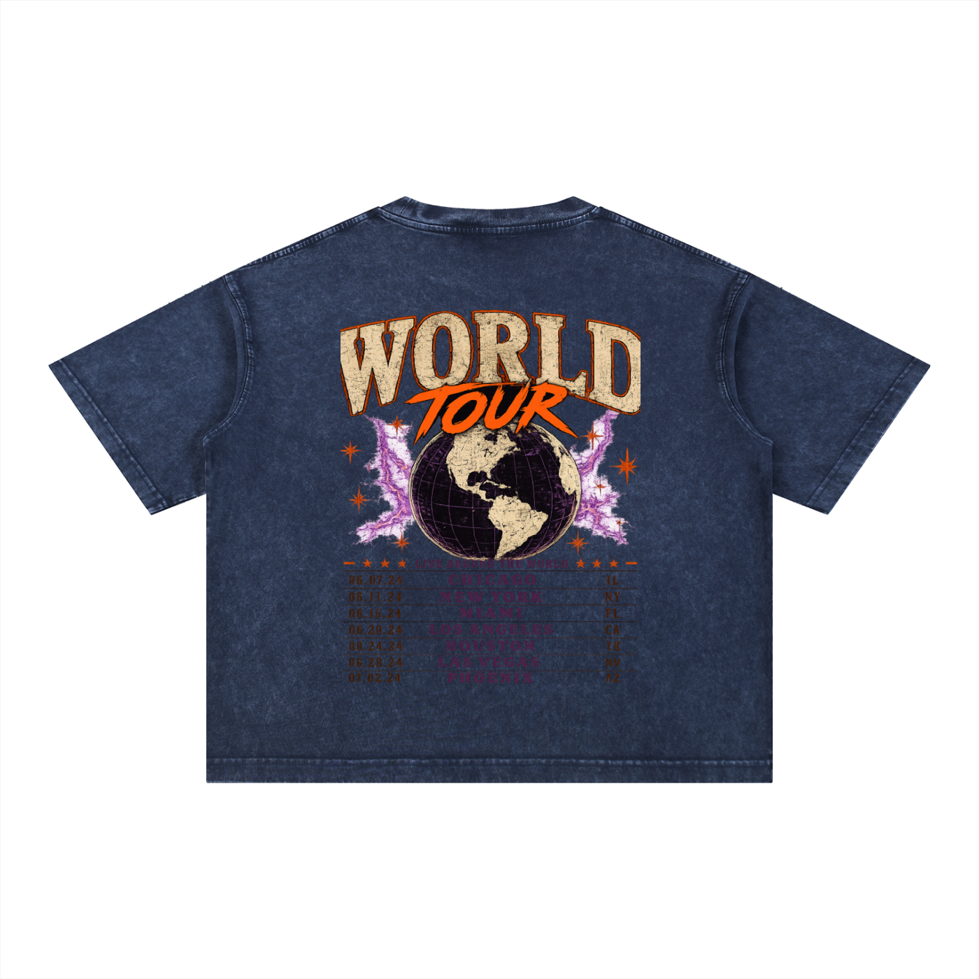 World Tour Members Only Mineral Wash Tee