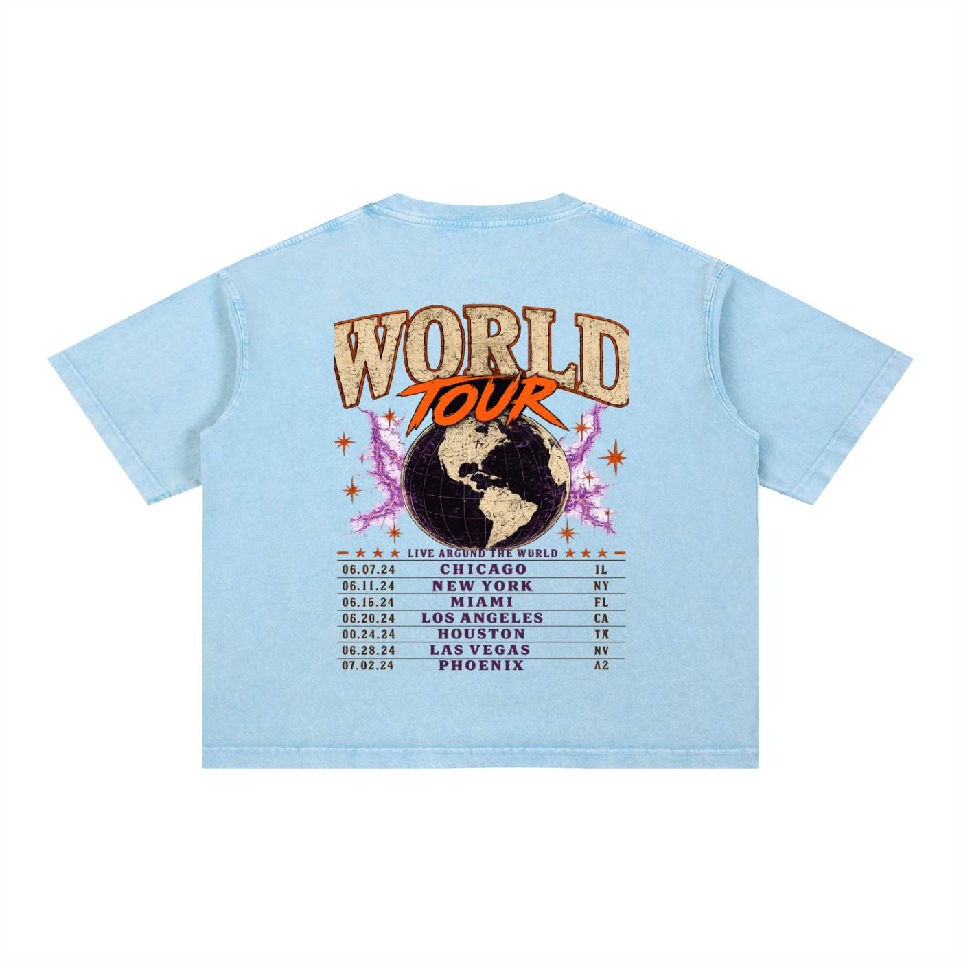 World Tour Members Only Mineral Wash Tee