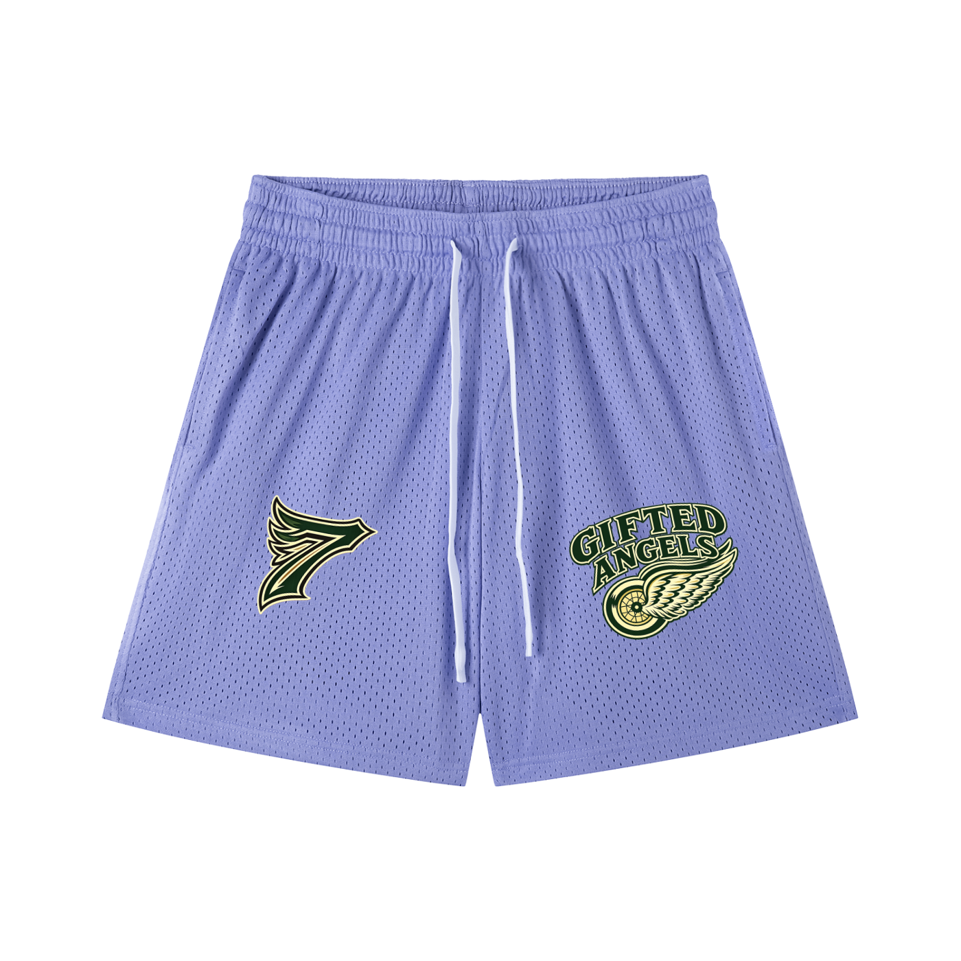Gifted Angels Drawstring Basketball Shorts