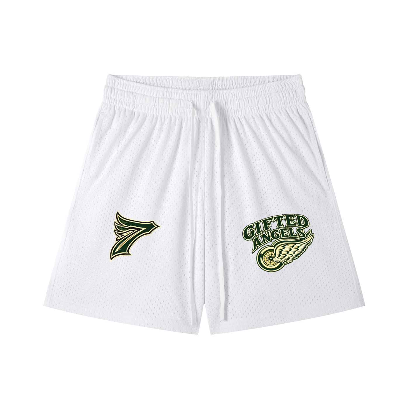Gifted Angels Drawstring Basketball Shorts