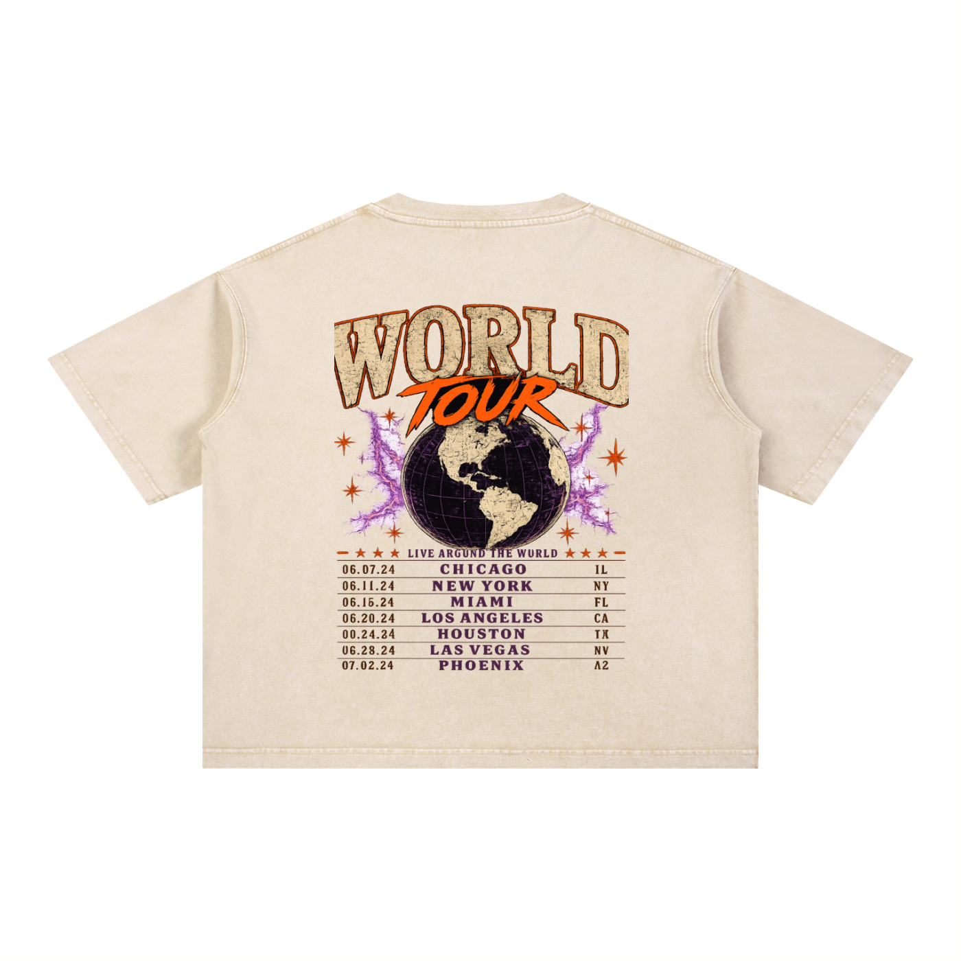 World Tour Members Only Mineral Wash Tee