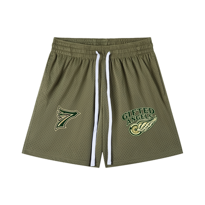 Gifted Angels Drawstring Basketball Shorts