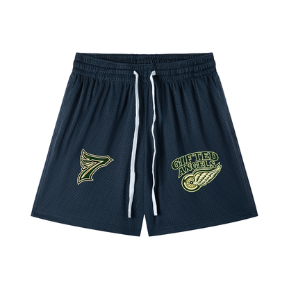Gifted Angels Drawstring Basketball Shorts