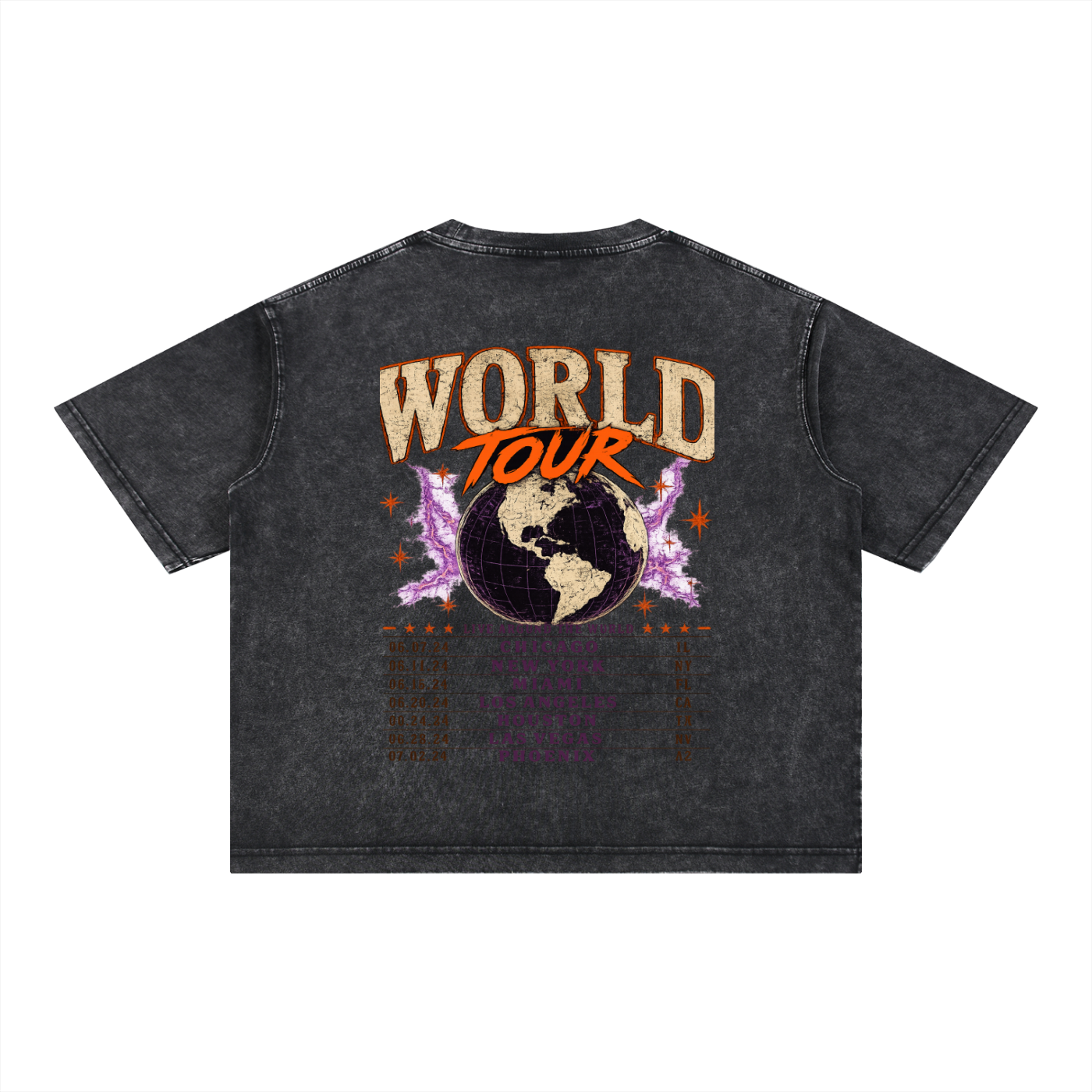 World Tour Members Only Mineral Wash Tee