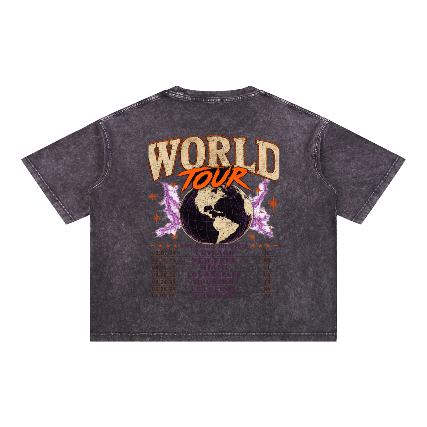World Tour Members Only Mineral Wash Tee