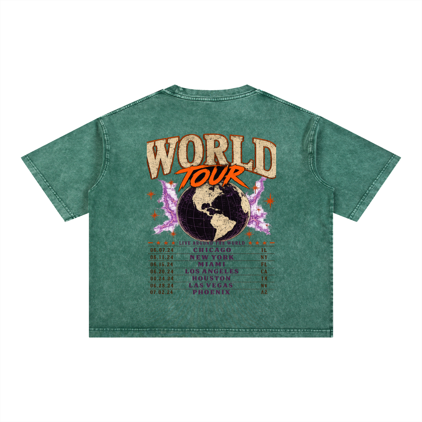 World Tour Members Only Mineral Wash Tee