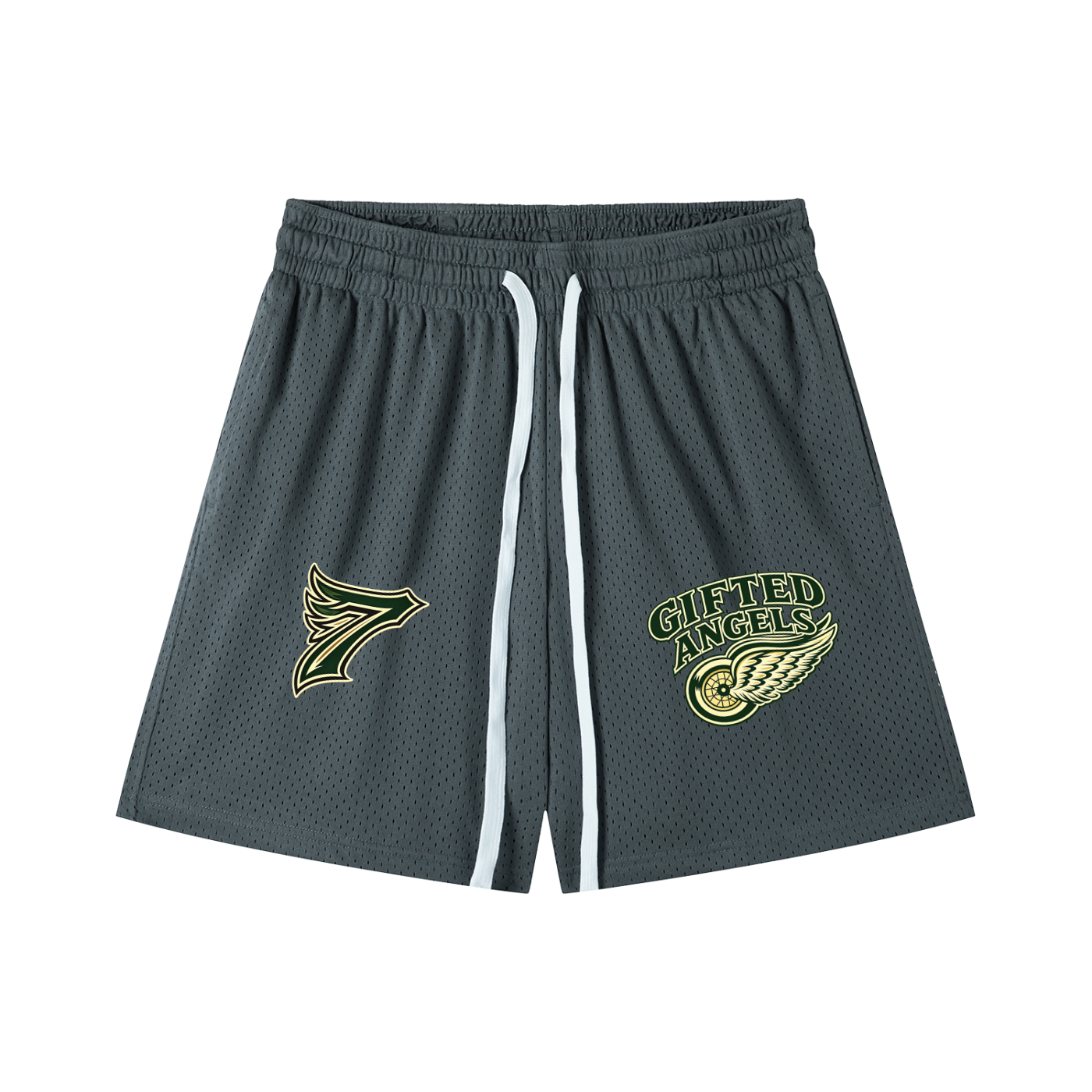 Gifted Angels Drawstring Basketball Shorts