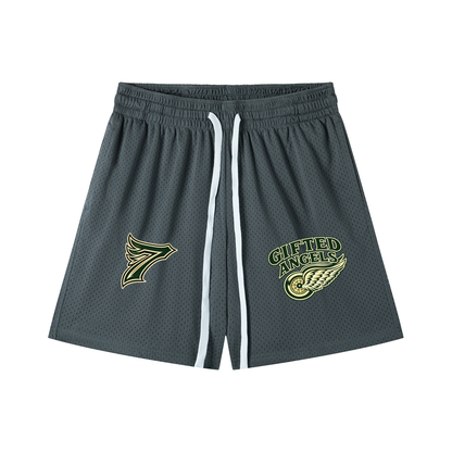 Gifted Angels Drawstring Basketball Shorts