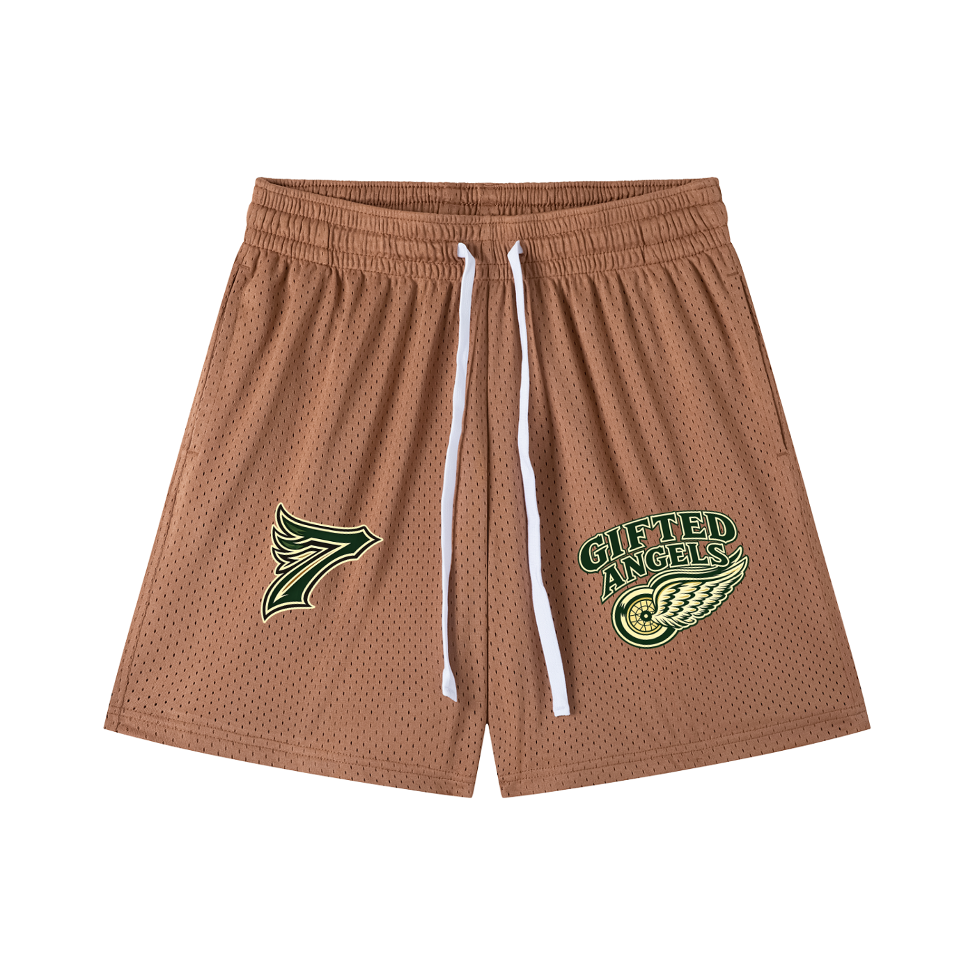Gifted Angels Drawstring Basketball Shorts