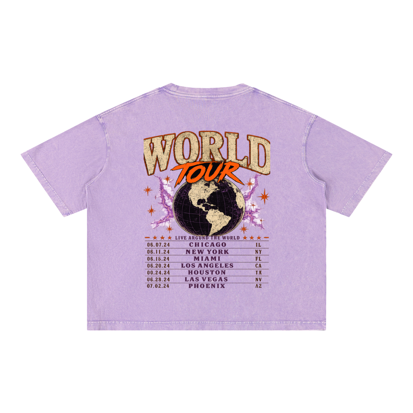 World Tour Members Only Mineral Wash Tee