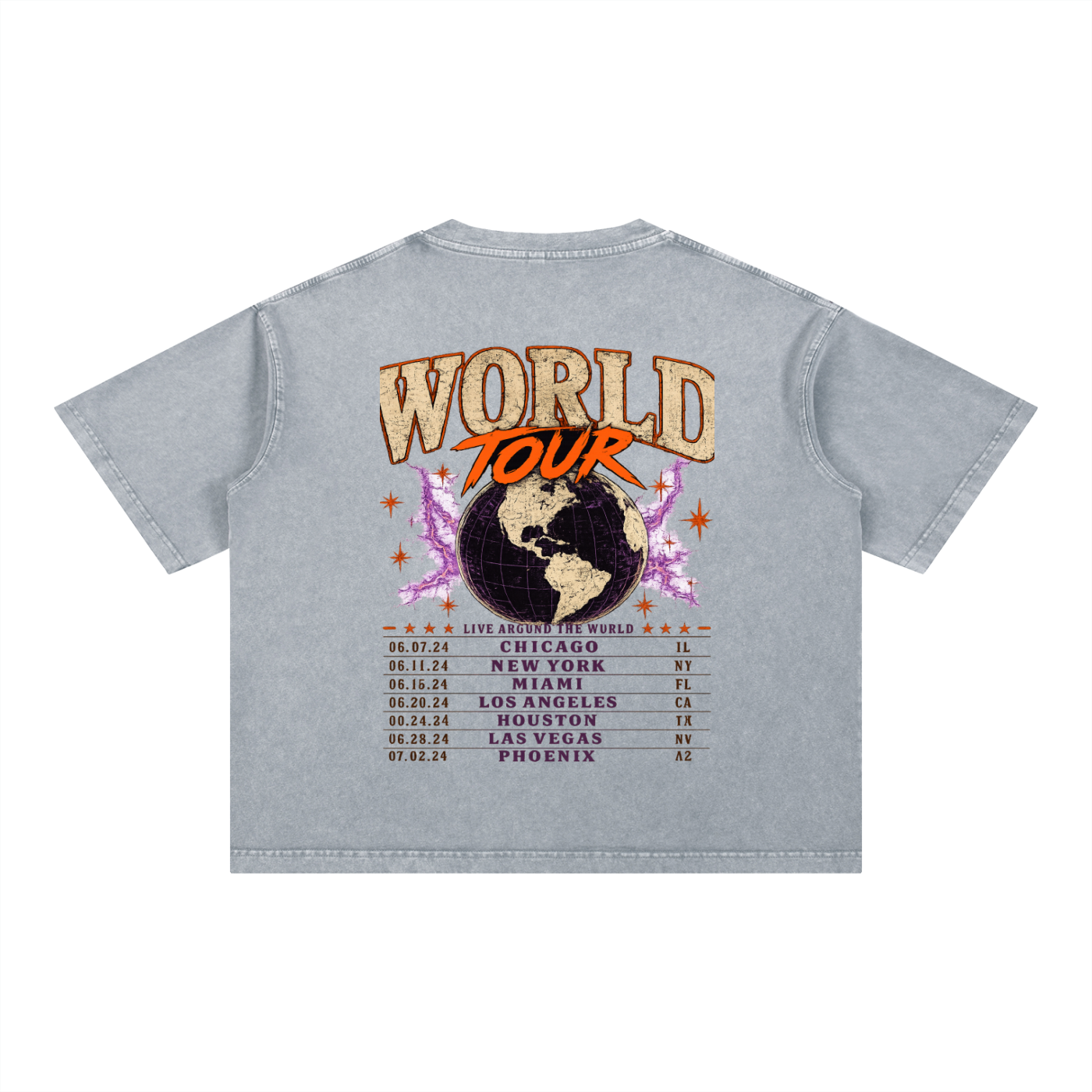World Tour Members Only Mineral Wash Tee